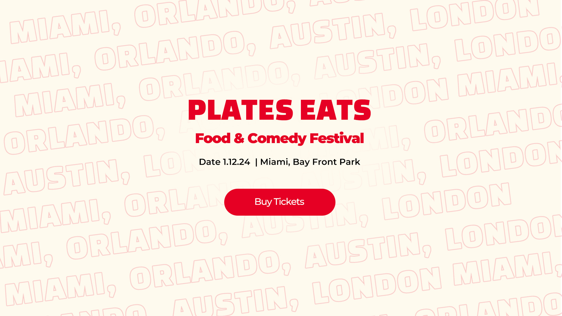 Plates Festival